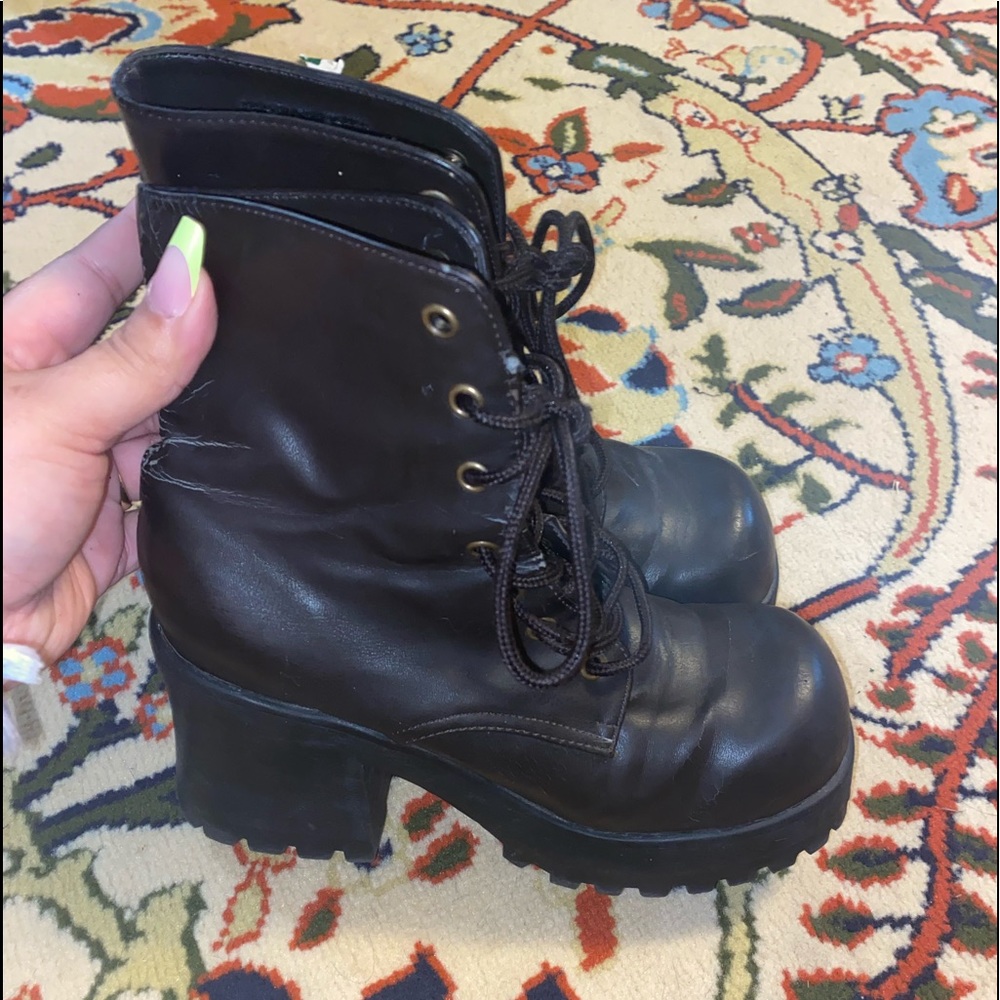 🤩Vintage lei chunky boots🤩